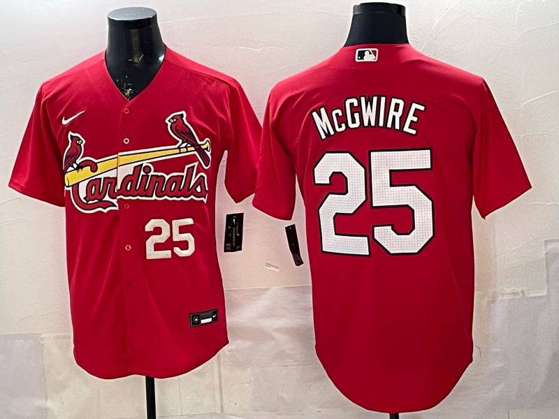 Men St.Louis Cardinals #25 Mcgwire Red Game 2026 Nike MLB Jersey style 002